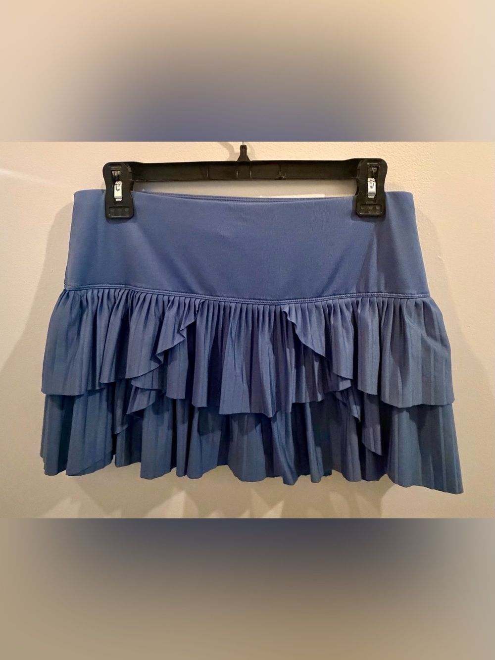 Blue Tiered Ruffle Mini Skirt - lucky in love